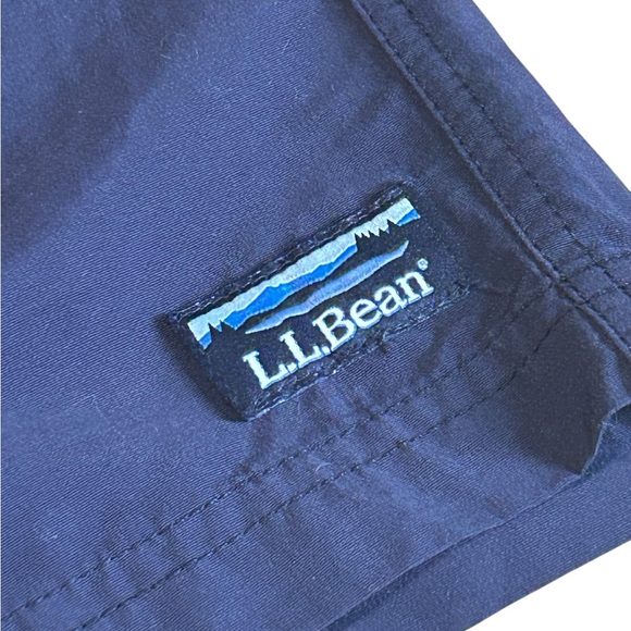 L.L.Bean Navy Nylon Mesh Lined Swim Shorts Mens Large - Picture 4 of 11